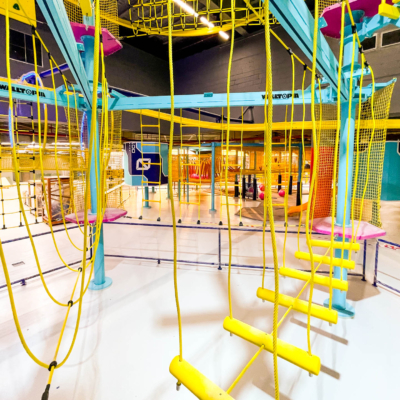 Walltopia Net Maze, Adventure Train, Ropes Course, Rollglider, Fun Walls and Cloud Climb in Nomad Entertainment, Kuwait