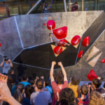 Boyan Kirov on the Stone boulder at Set and Send Boulder Comp in Sofia Bulgaria