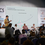 WICS 2023 - Global State of the Market panel, Zhu Zac Haoqin presenting about the climbing industry in China
