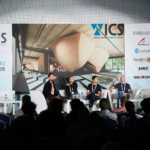 WICS 2023 - Architectural Design of Climbing Gyms panel featuring Alessandro Usuelli, Vasil Sharlanov, Frank Bogerman, Jason Kehl, and Simon Brünner