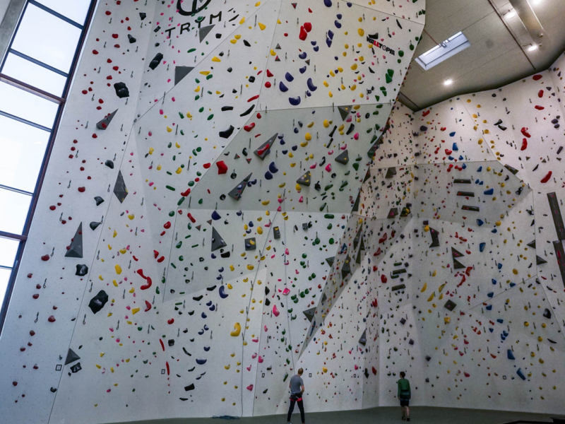 Walltopia lead and top rope climbing walls in Grip Klatring Trondheim, Norway