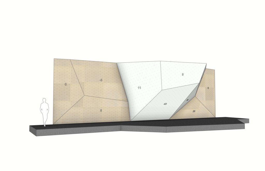 Walltopia Lambda-CDM climbing walls — boulder module #1, "Einstein"