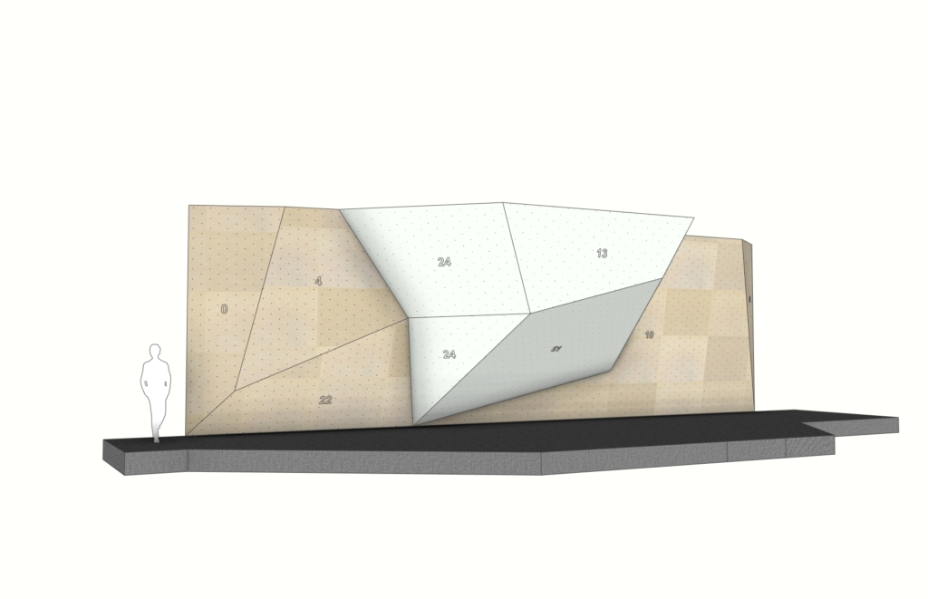 Walltopia Lambda-CDM climbing walls — boulder module #2, "Newton"