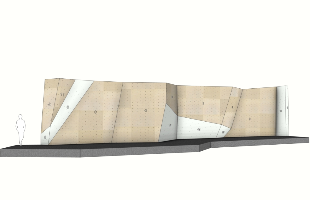 Walltopia Lambda-CDM climbing walls — boulder module #5, "Tesla"