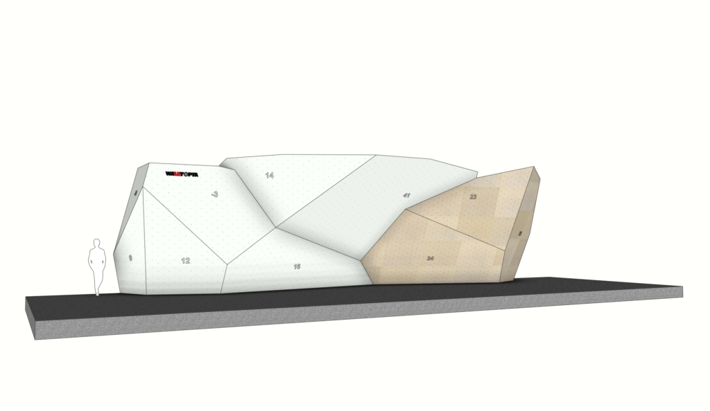 Walltopia Lambda-CDM climbing walls — boulder module #8, "Galileo"