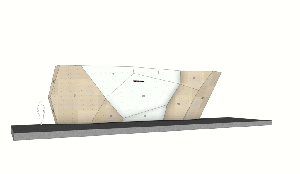Walltopia Lambda-CDM climbing walls — boulder module #10, "Heisenberg"