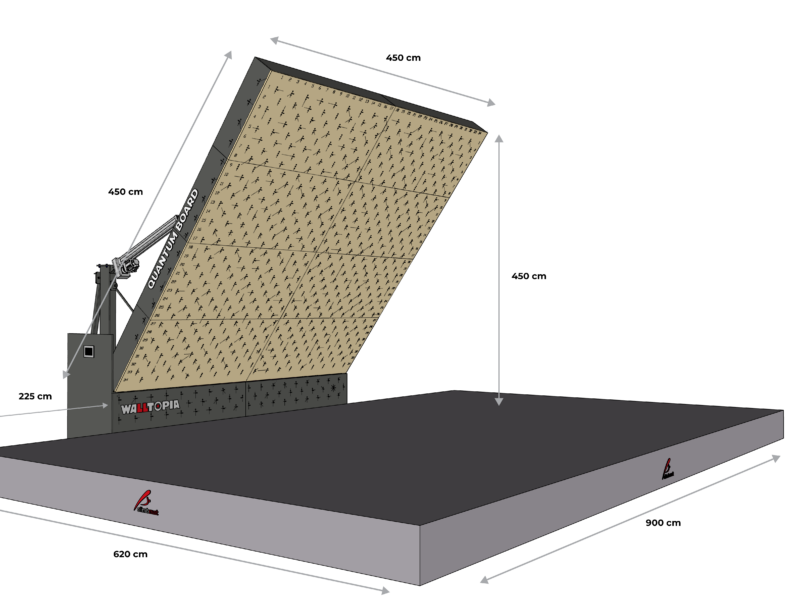 quantum board dimensions xl self-standing structure