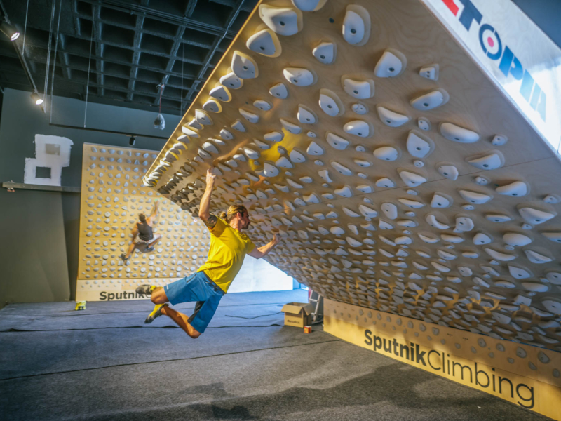 Walltopia Adjustable Angle board with Kilter board setup at Sputnik Legazpi, Spain