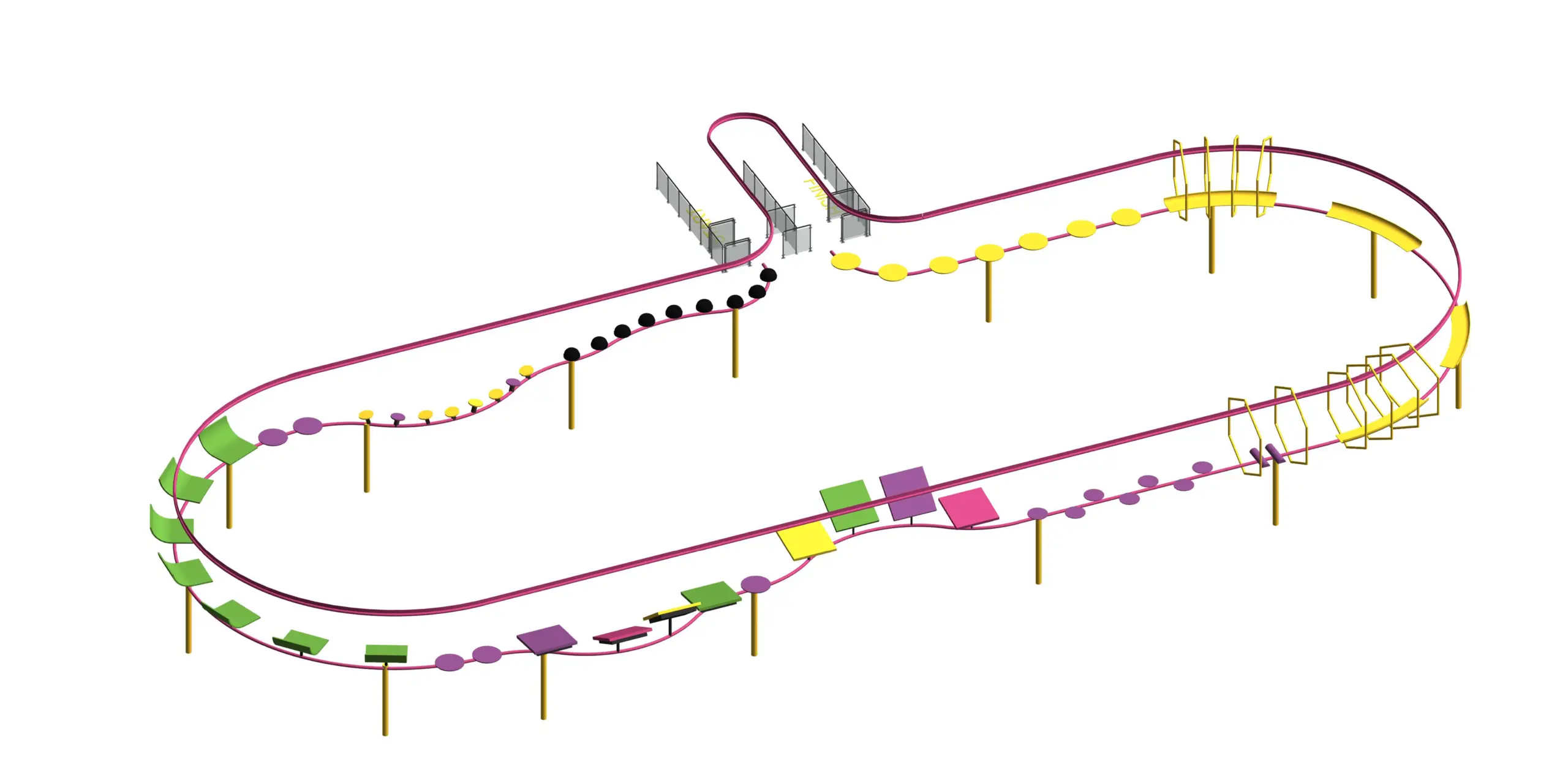 Rollglider Jump&Run – Obstacle Map
